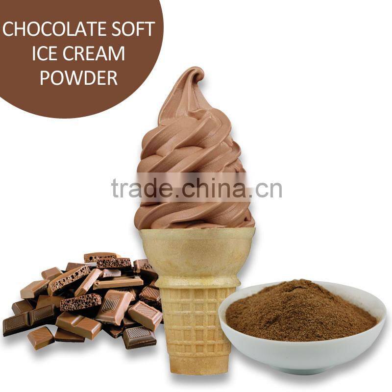 Delicious and popular soft serve ice cream cone