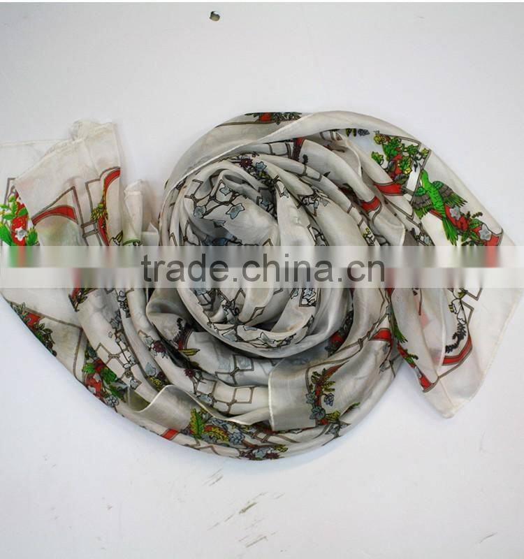 yiwu market silk scarf fashion women spring summer silk scarf