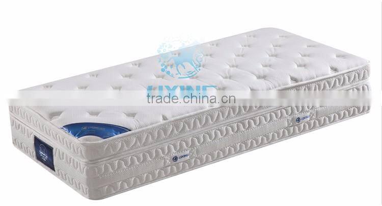 White Knitted Fabric Euro Spring Mattress