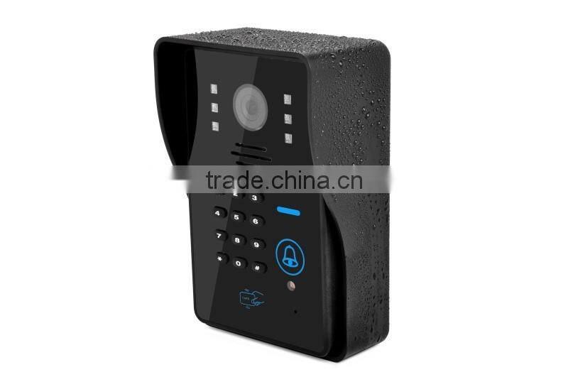 WIFI wireless 720P video door phone video intercom doorbell peer hole camera for Android IOS phone APP remote video view