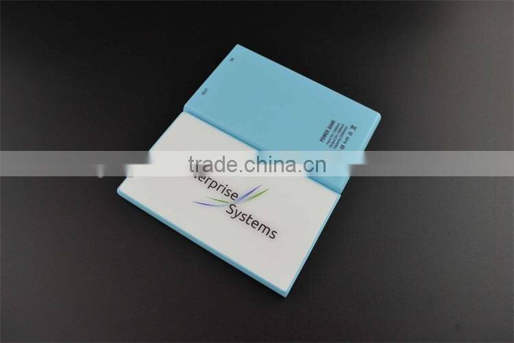 2200mAh Credit Card Shape Mobile Power Bank with Full Color Printing