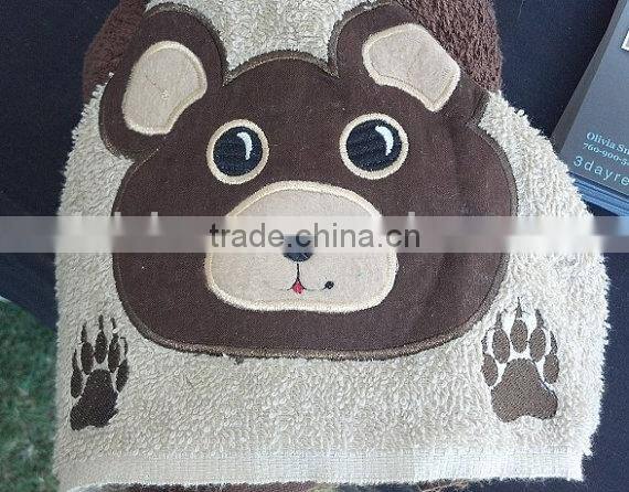 100%cotton hooded children towelling poncho beach towel