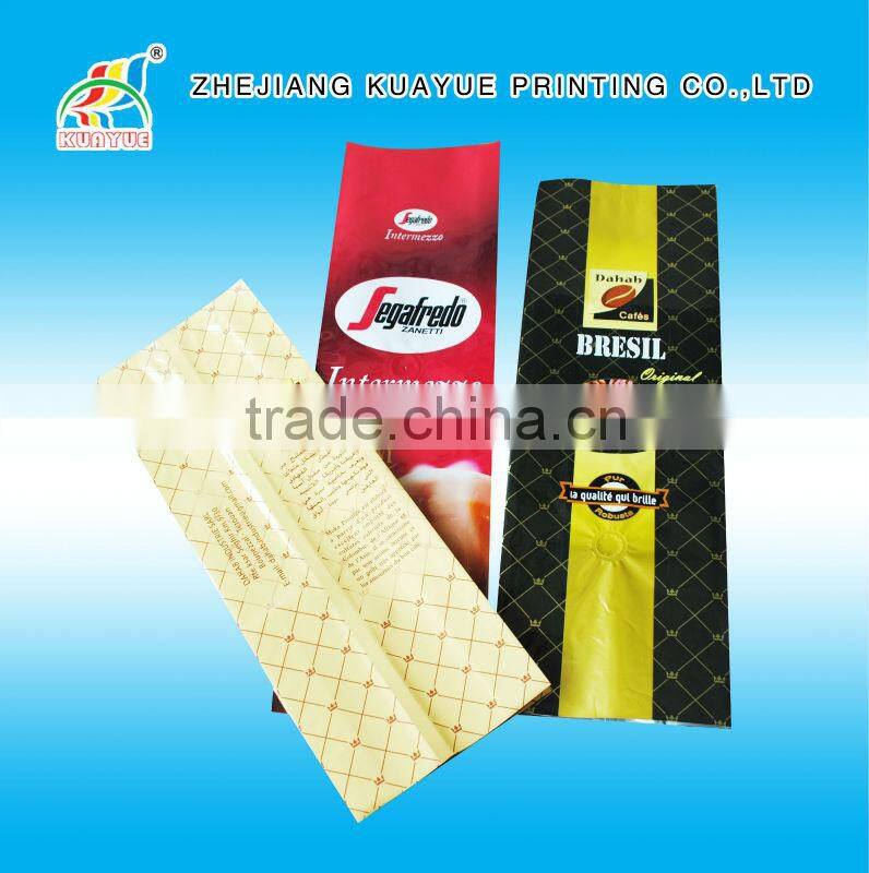 Customized Durable Coffee Packing Bag with One Way Degassing Valve