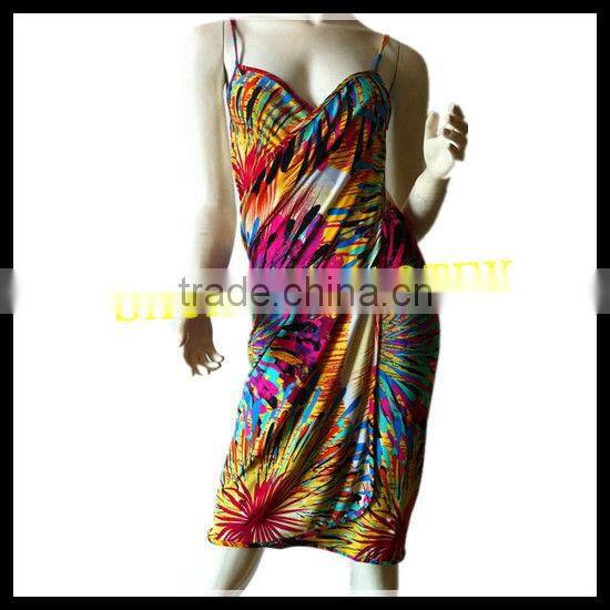 wholesale beachwear strap wrap dress