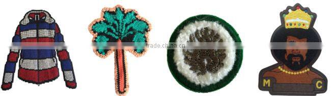 Boat car plain embroidery iron on badges