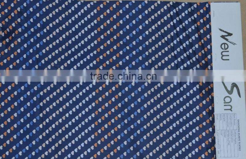 100% cotton print poplin micro sand finish fabric