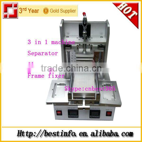 3 in 1 machine,Seprator,Glue remover,Frame fixer,Built-in vacuum pump