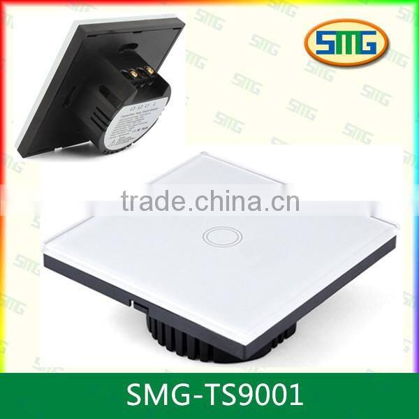 Crystal Glass panel switch smart home automation remote control two way BS US EU Wall switch Light