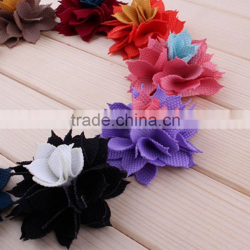 New product hot sell burlap flower for hair shoes H-534