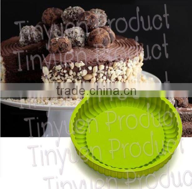 6 cupcakes sunflower shape silicone cake mold