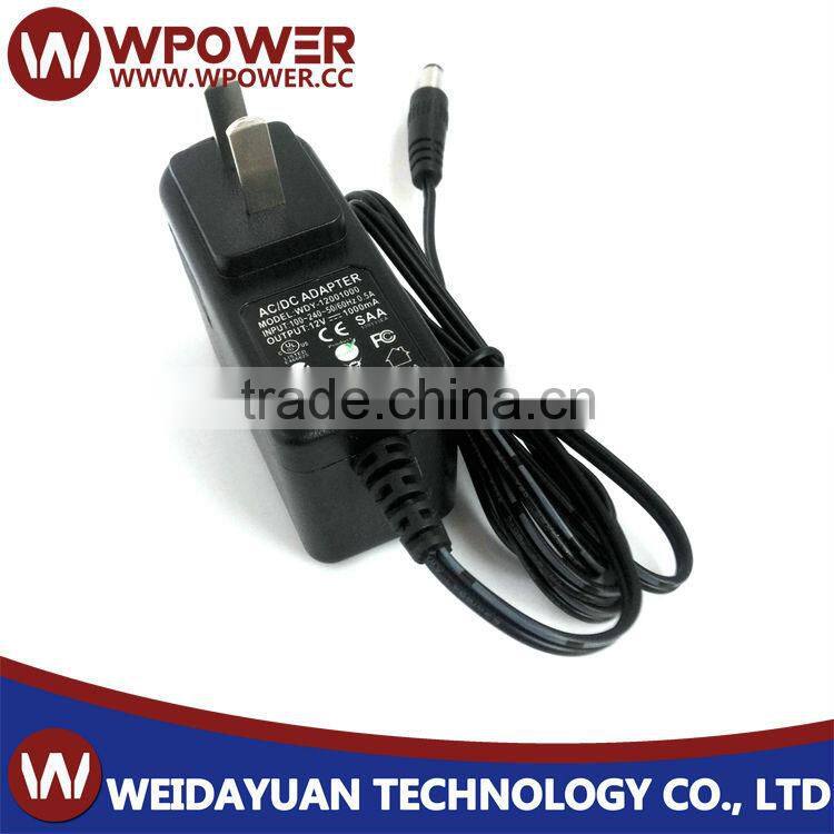 ac adapter 12v 1a CE, UL,C-TICK, KC,PSE Approval 12v 1a ac dc adapter