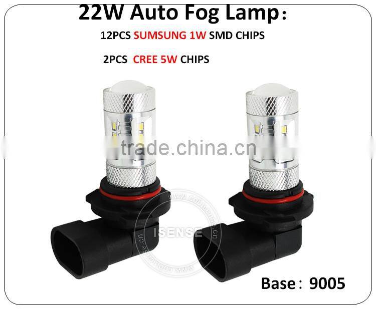 crees and sumsung chip 22w 9005 led fog light for hiace aygo jazz pajero