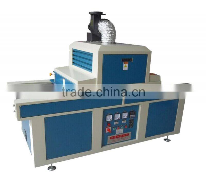 plane UV curing machine for paper plastic UV oven with conveyor TM-500UVF