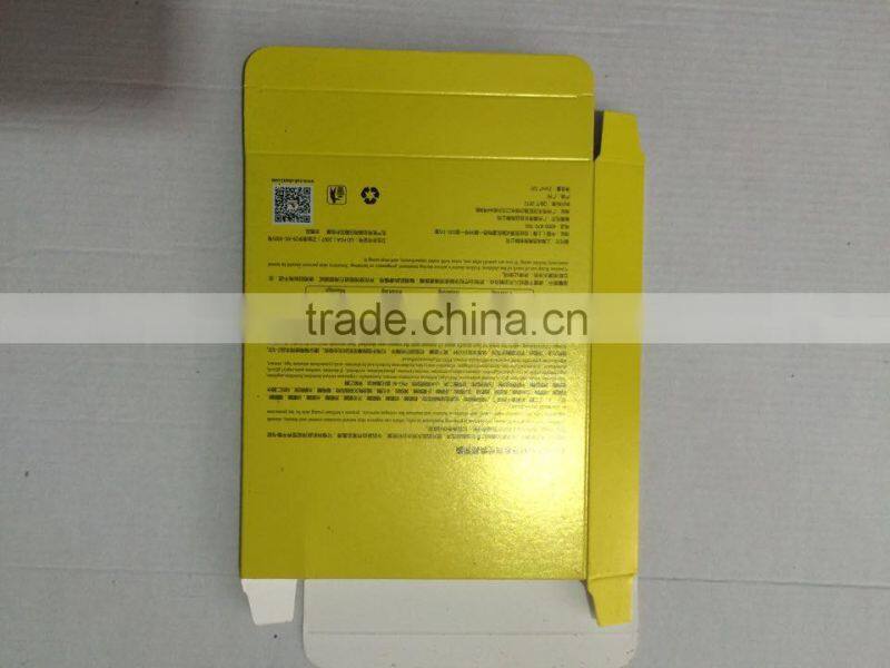 beautiful paper cosmetic box with hot stamping and embossing