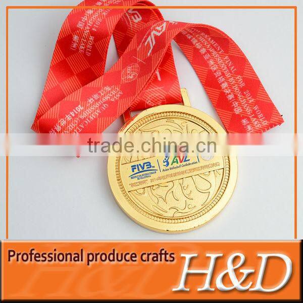 metal ribbon sport custom medal maker
