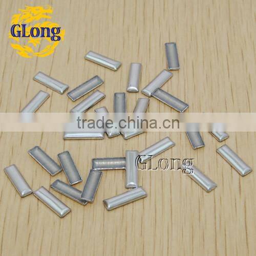 13mm Long Strip Hot Fix Nailhead Silver Aluminum DIY For Clothing Bag Shoe Accessories #GT111-13Z(001)