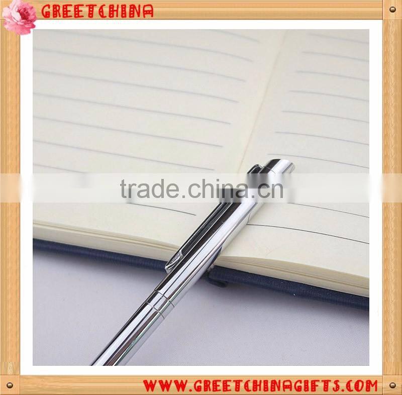 Top Grade Business Custom Hotel Copper Pen Holder Chromium Plated Advertising Pen