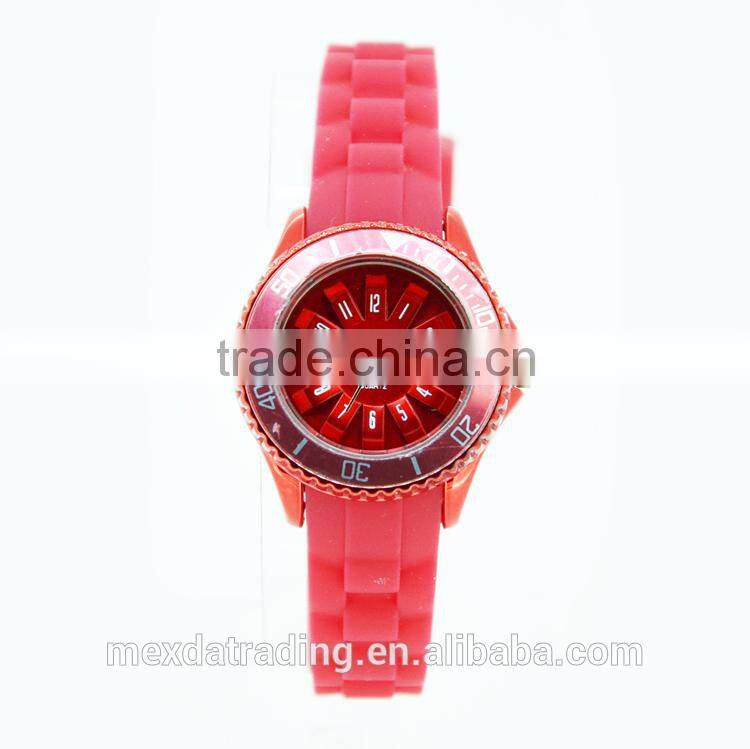 New custom fashion watches women colorful silicone starp for watches