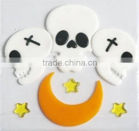 Custom loving heart gel sticker,Eco-friendly Non-toxic 3D gel sticker