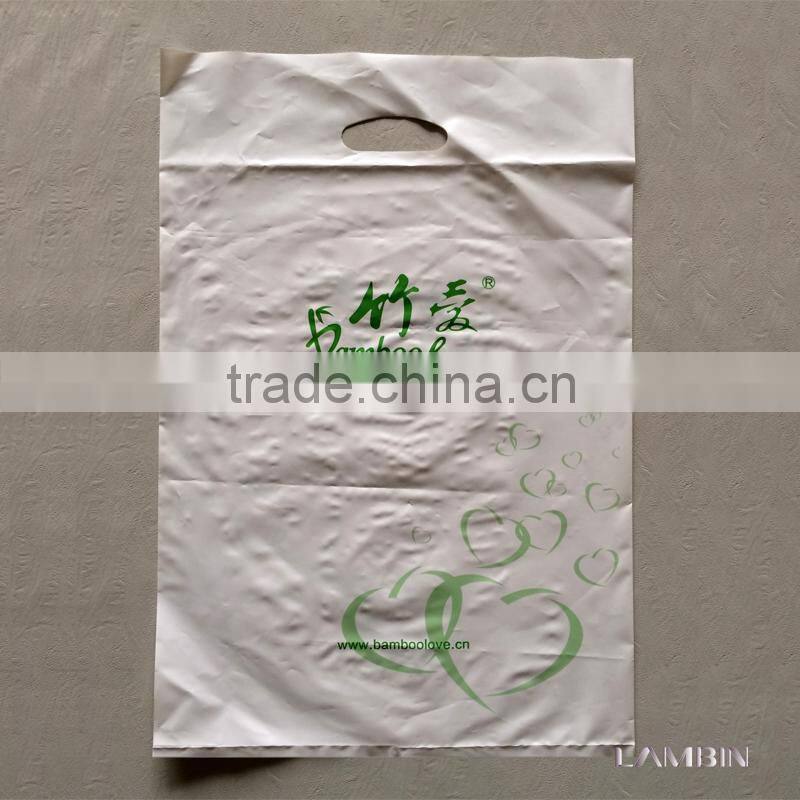 Factory customs transparent plastic packaging polybag for silk garments