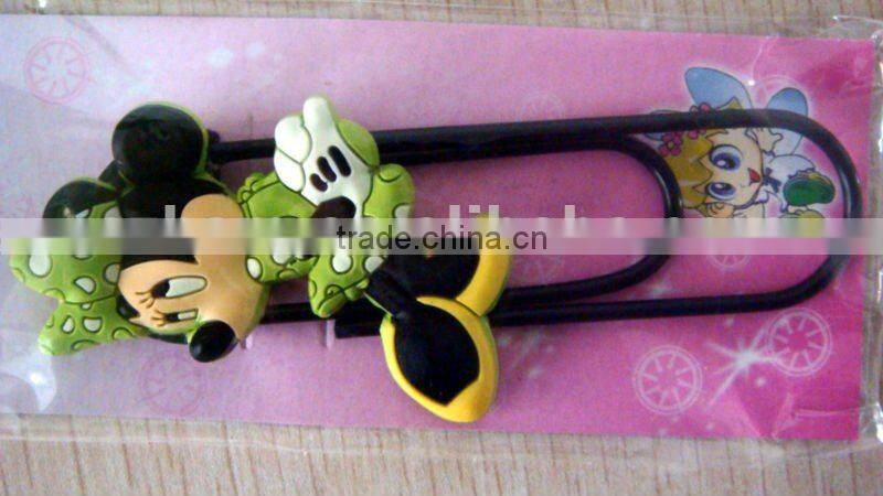 custom cheap cartoon plastic bookmark