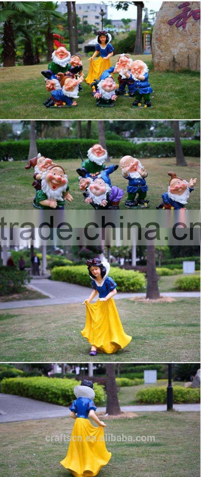 Statues of snow white and the seven dwarfs