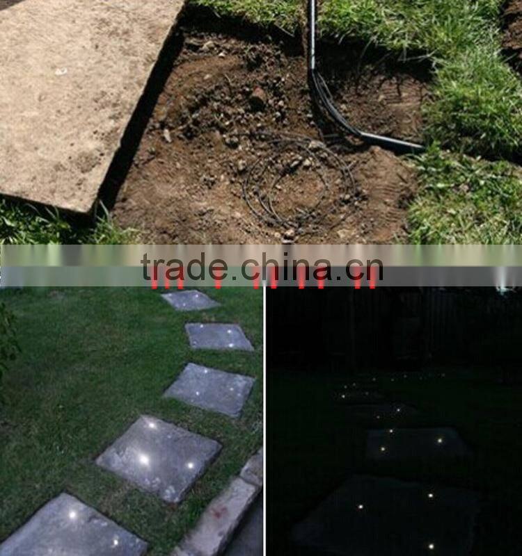 2015 color changing outdoor fiber optic led deck lighting for garden