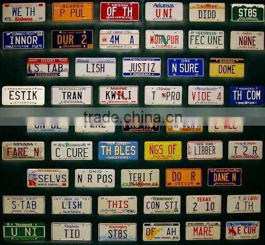 Registration License Plate