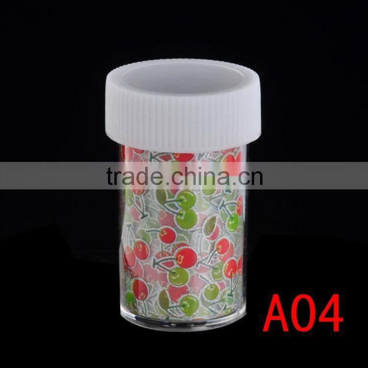 Color Nail Art Wraps Glitter Sticker Decal Polish Decoration Transfer Foil Decal