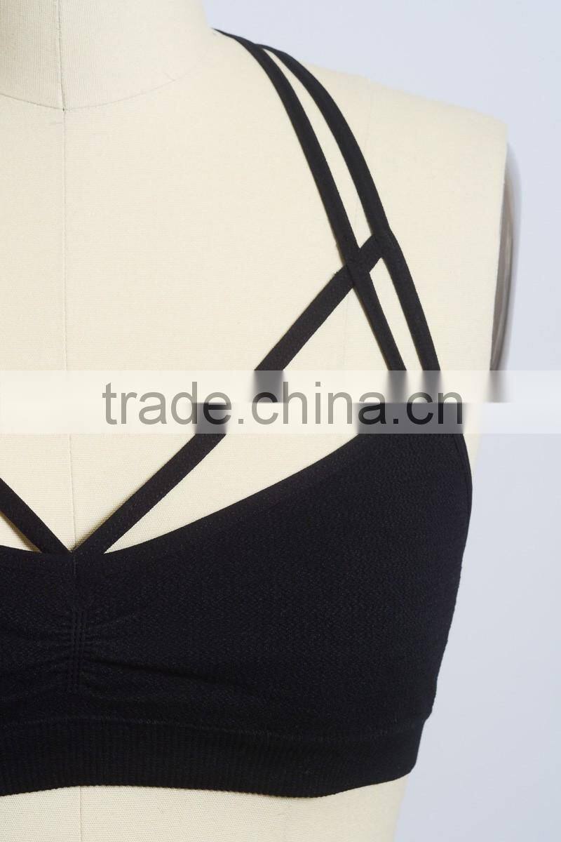 2016 Spring Fashion Ladies Bra, Seamless Double Strap Bralette