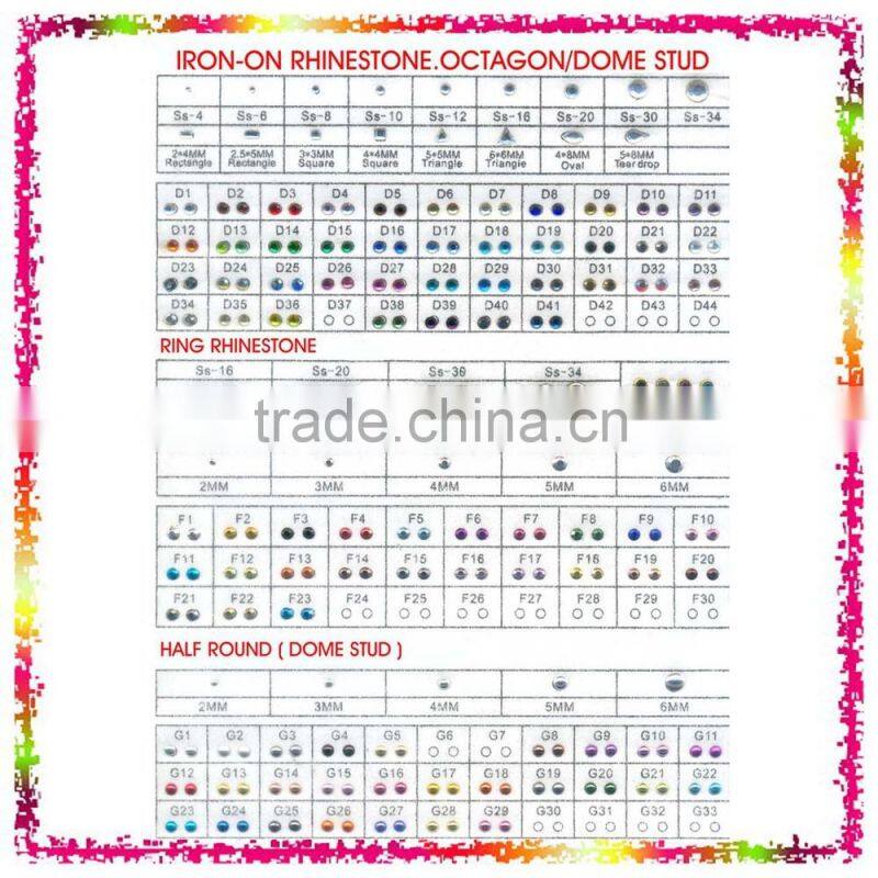 Lady Hot Pink Turquoise Ribbon Cute Dress Iron-on Hot Fix Motif Rhinestone