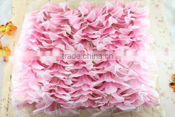 Cheap decorative fabric lily flowers artificial flower heads