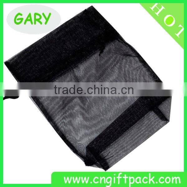 White Cosmetic Drawstring Organza Bag