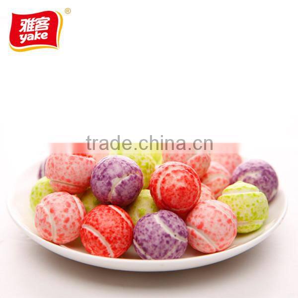 Watermelon bubble gum with tennis balls shape