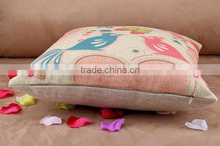 2015 Flowers and birds restoring ancient ways pastoral Cotton and linen hold pillow home furnishing cushion cover