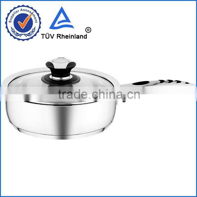 Bevel bottom type easy clean cheap fryng pan