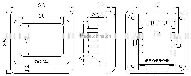 CE Approval Floor Heating Room Thermostat Weekly Programmable with LCD Display