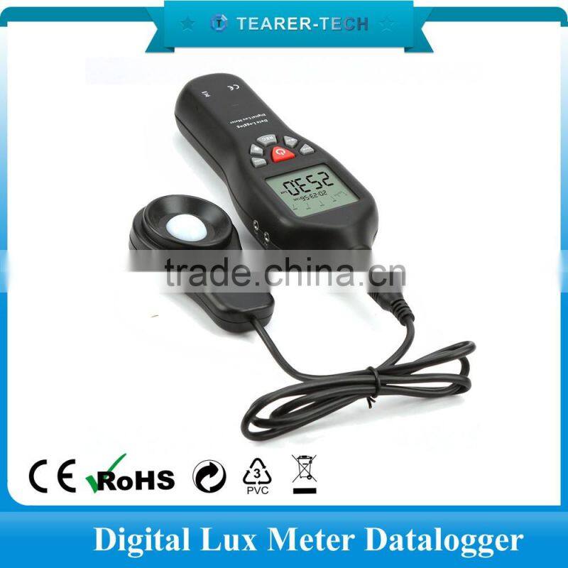 Max 200000 Lux USB data logger digital Light Lux Meter