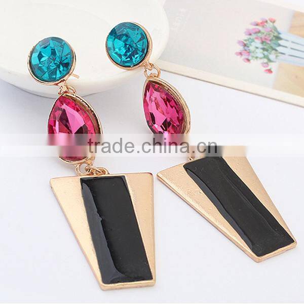 europe style acrylic material free sample diamond earring
