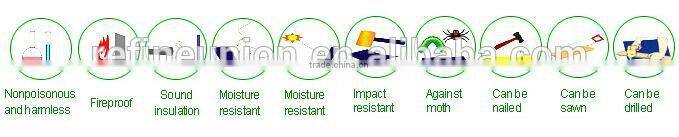 Fireproof Calcium Silicate Board With Good Flexibility For Sandwich Panel