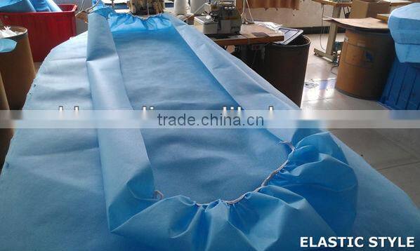Disposable nonwoven elastic bed sheet cover
