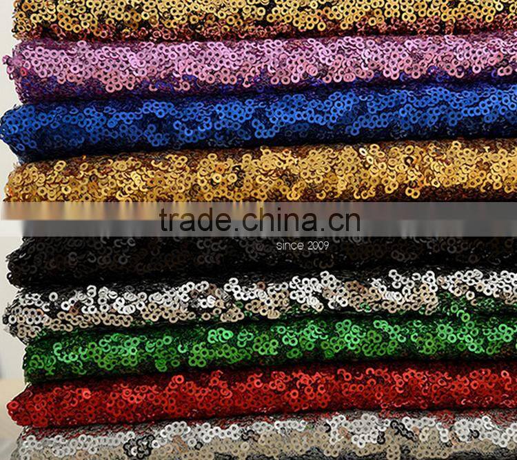 Black sequin 120" round tablecloth