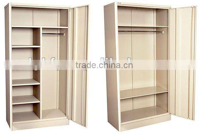 KFY-WR-04 2 Doors China Steel Wardrobe Cabinet