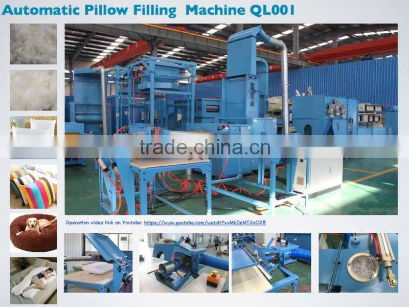 Automatic machine for bedding sleeping pillow sofa cushion chair pads