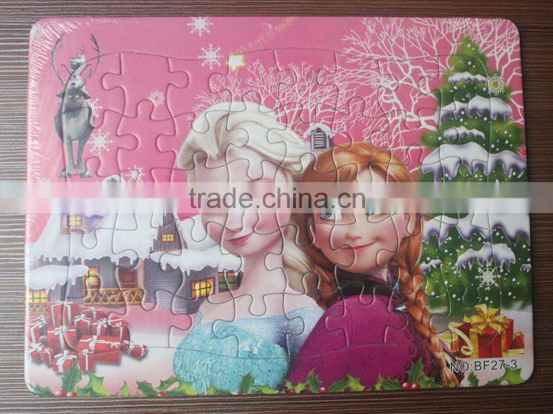 2016 best seller eco-friendly high quality new design jigsaw puzzle