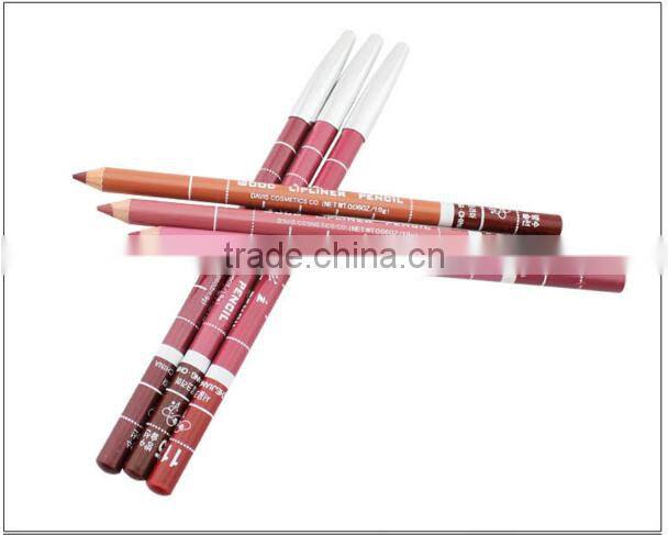 Newest Fashoin Korea Waterproof Long Lasting Makeup Wooden Lip Liner Pencil Lipliner 28 colors