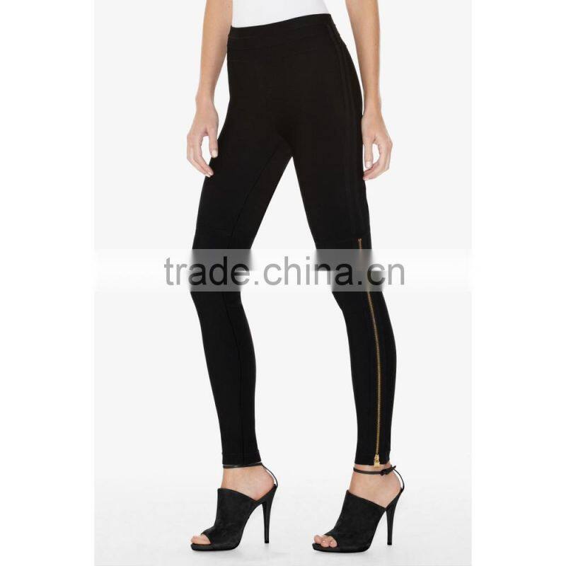 wholesale ODM/OEM dropship factory price black bandage pants slim high-end