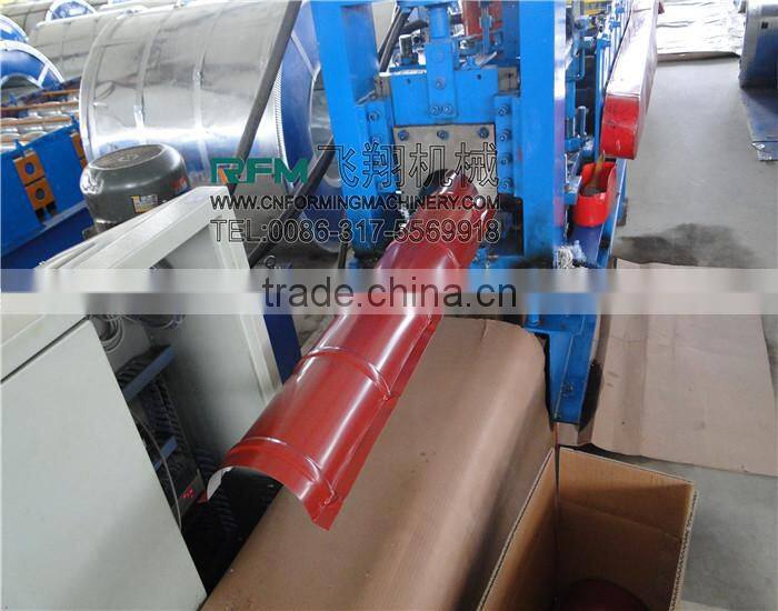 automatic ridge cap tile roll forming machine