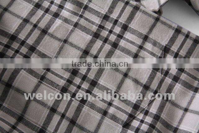 Latest men's 100% cotton long sleeve fashion casual classic colour plaid flannel shirts