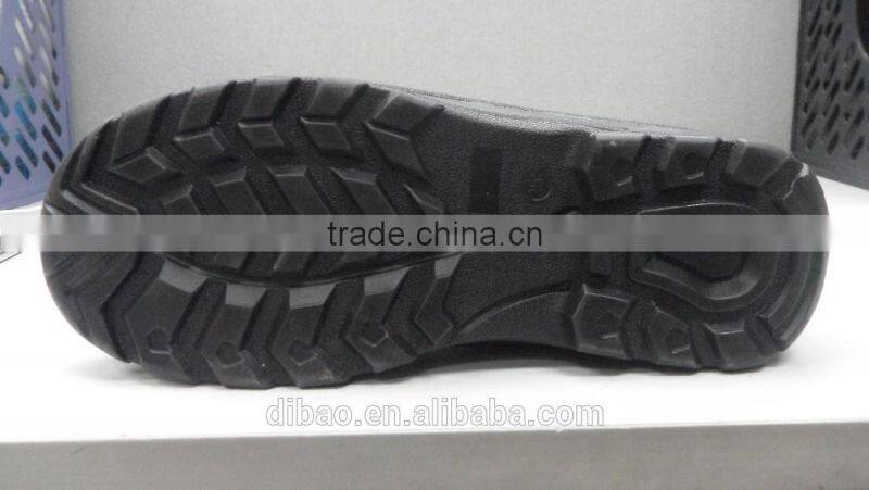 Hot sell safety shoes action leather upper material PU /OXFORD outsole custom outsole